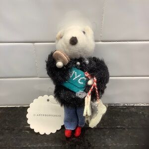 Ornament New York Travel Fox Handmade Felt Festive Fashionista